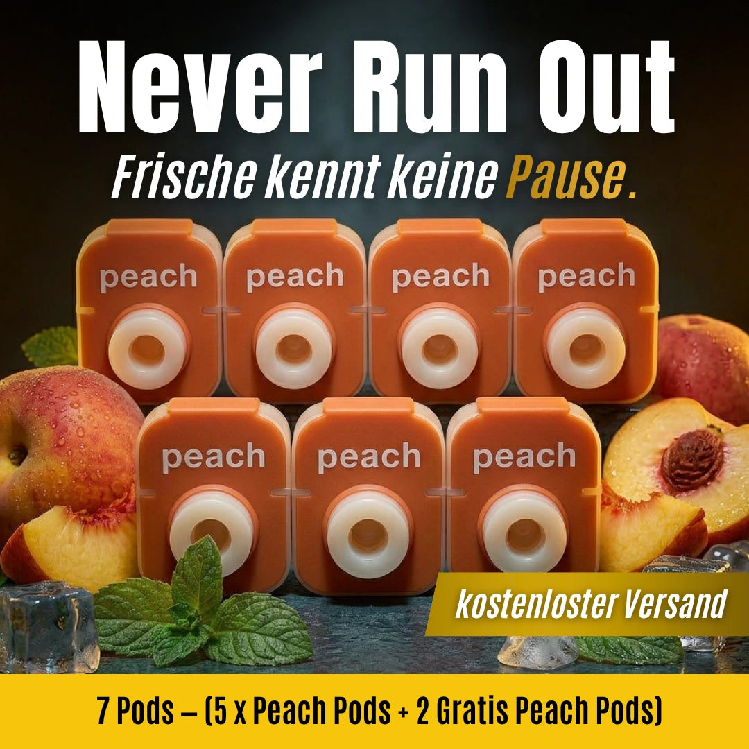 Never Run Out: 5 Pod + 2 GRATIS